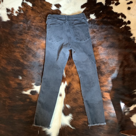 Free people black washed high waisted skinny jeans size 31 - Picture 4 of 4